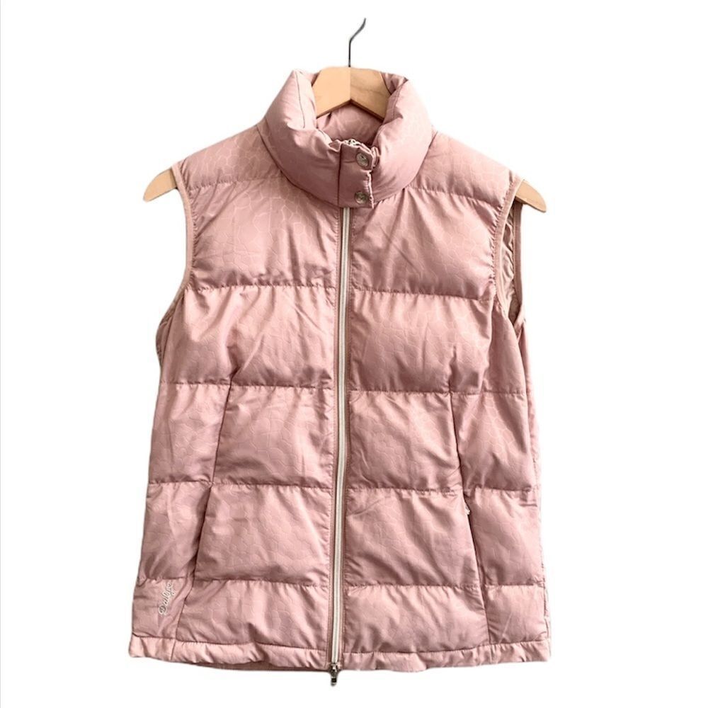 Daily Sports of Sweden Lavender Pink Padded Zip Up Vest Size Medium
